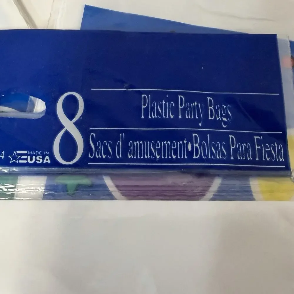 Vintage 1st Birthday Bear Plastic Party Bags 8 Count X 3 Party Creations Treat